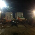 Deck Cargo Barge Unloading